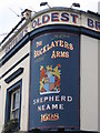 Sign on The Bricklayers Arms, Masons Hill / Napier Road, BR2