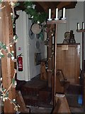 SU4739 : Holy Trinity, Wonston: festive decorations by Basher Eyre