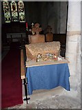 SU4739 : Holy Trinity, Wonston: nativity scene by Basher Eyre