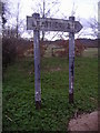 Old sign, New Road East Clandon