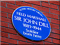 J0858 : Sir John Dill plaque, Lurgan by Albert Bridge