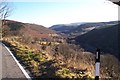 View from the road from Gwernogle to Llidiad Nenog, Brechfa Forest