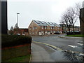 Looking from Nessus Street, across Malins Road towards Clydebank Road