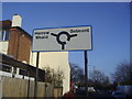 Road sign on Locket Road, Wealdstone