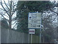 Road sign on Rickmansworth Road Northwood