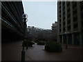 View of block of flats near Farringdon, viewed from the Barbican