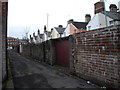 Access alleyway at the rear of Pentrebane St, Cardiff