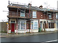 Scaffolding on a house in Whale Island Way