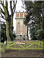 Water tower at the rear of Aldeburgh Hospital