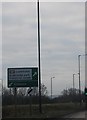 Road sign on the A49, Leominster bypass