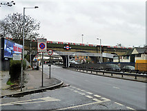 TQ2388 : Northern Line bridge over A406 by Robin Webster