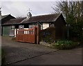 Stables with clock at Howards Farm on Howards Lane