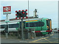 Train leaving Berwick station