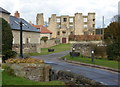 Ruins of Thorpe Hall from the churchyard