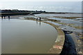 Pool on the beach at Minnis Bay, Birchington-on-Sea