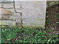 Washingborough, cut bench mark at entrance to Manor House