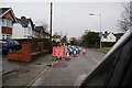 Roadworks on Newtown Road, Machynlleth