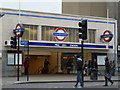 Entrance to Mile End Underground station