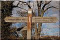 Signpost near Lowood Bridge, Darnick