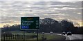 Road sign on the A417