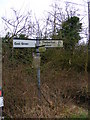 TM4064 : East Green Roadsign by Geographer