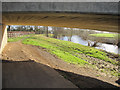 Underneath the new A525 bridge at Bangor-is-y-coed