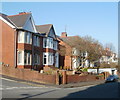 Newport : Oakfield Road houses near Llwynderi Road