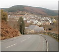 Six Bells village viewed from Six Bells Road