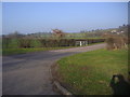 Entrance to Veolia water treatment plant, Redbournbury