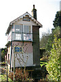 Langor Bridge railway station - signal box