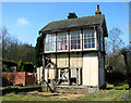 Langor Bridge railway station - signal box