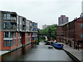 The Worcester and Birmingham Canal leaving Gas Street Basin