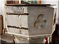 All Saints, Melbourn - Font bowl