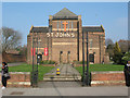 TQ3871 : St John's church - signage by Stephen Craven