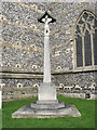 TQ2565 : All Saints church, Benhilton: war memorial by Stephen Craven