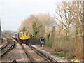 Train approaching Sutton Common