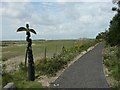 National Cycle Network Route 2 cycle path at the county border