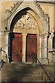 Door to United Reformed Church, Gloucester