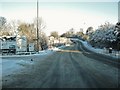 The entrance to Croft Caravan Park