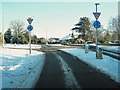 Mini-roundabout on Lancaster Lane