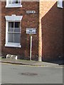 Sign at junction of Broad Street and Narrow Lane