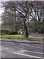 Signpost at the end of Frensham Vale