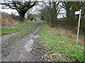 Restricted byway near Lugmarsh Farm