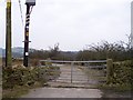 Footpath markers near Landskill farm