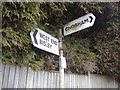 Road signs on Fellow Green, West End