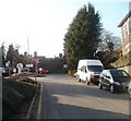 Road to parking area, St Woolos Hospital, Newport