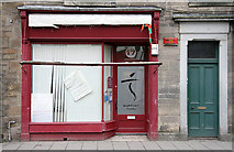 NT4936 : An empty shop in High Street, Galashiels by Walter Baxter