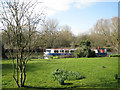 River Avon and cruise boat above Stratford