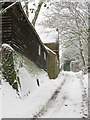 Heronden Road in the snow