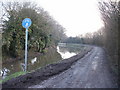 A bend in the canal south of Pentre Lane (winter view)